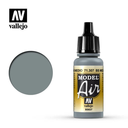 Vallejo Model Air Paint BS Medium Sea Grey (71.307) - Tistaminis