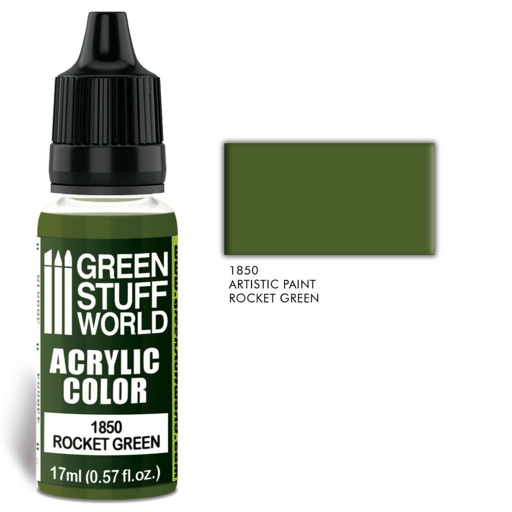 Green Stuff World Acrylic Color ROCKET GREEN New - Tistaminis