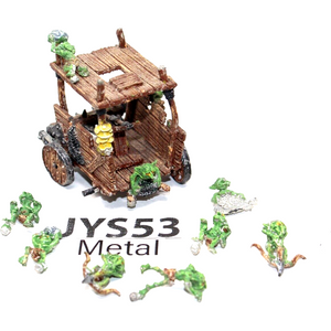 Warhammer Orcs And Goblins Snotling Pump Wagon Metal Incomplete - JYS53 - Tistaminis