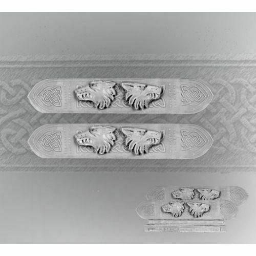 Scibor Miniatures Wolf Decorated Plates set3 (2) New - TISTA MINIS