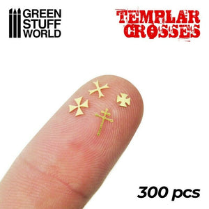 Green Stuff World Templar Cross Symbols New - TISTA MINIS