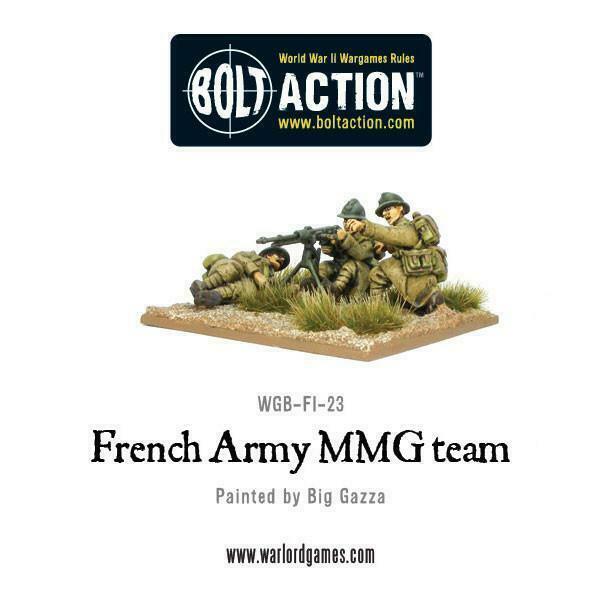 Bolt Action Early War French MMG Team New - TISTA MINIS
