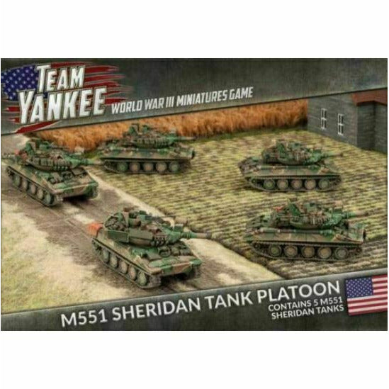 World War III: Team Yankee American M551 Sheridan Tank Platoon New - TISTA MINIS