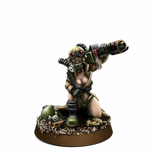 Wargames Exclusive IMPERIAL SOLDIER PIN-UP FEMALE WITH FLAMER New - TISTA MINIS