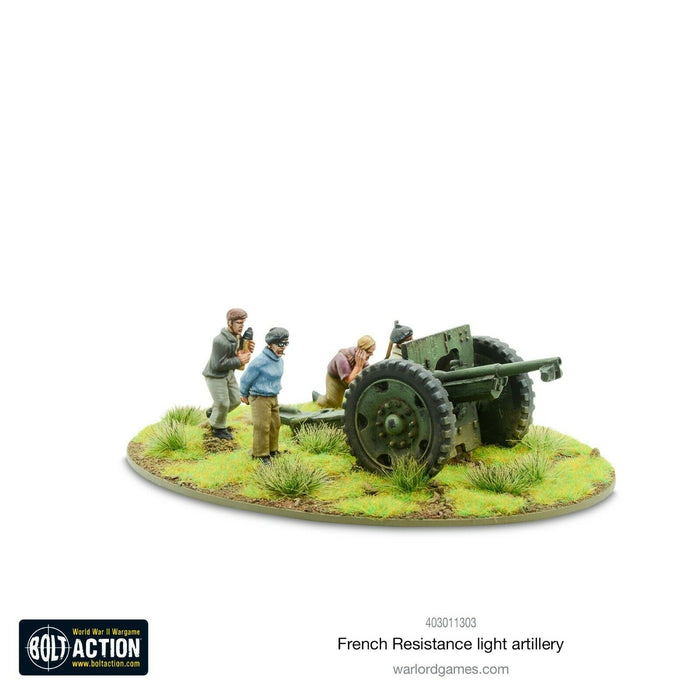 Bolt Action French Resistance light artillery New - TISTA MINIS