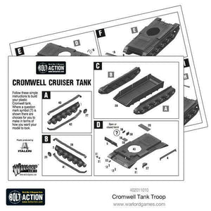 Bolt Action British Cromwell Tank Troop New - TISTA MINIS