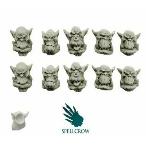 Spellcrow Orcs Standard Heads (ver. 2) - SPCB5114 - TISTA MINIS