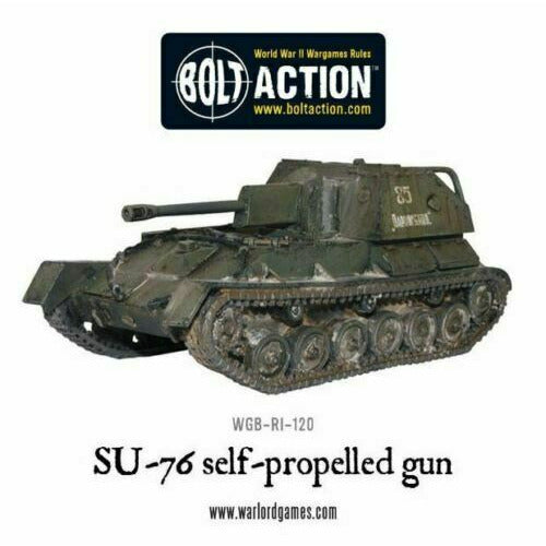 Bolt Action Soviet SU-76 Self Propelled Gun New - WGB-RI-120 - TISTA MINIS