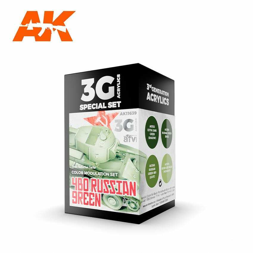 AK Interactive 3G Modulation 4BO Russian Green New - Tistaminis