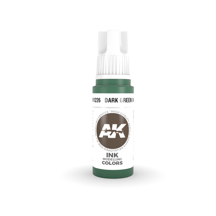 AK 3rd GEN Acrylic Dark Green INK 17ml - Tistaminis