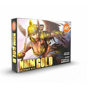 AK Interactive NMM (Non Metallic Metal): Gold Set New - TISTA MINIS