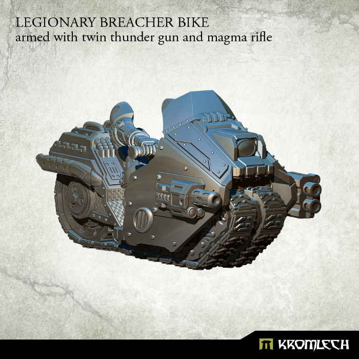 Kromlech Legionary Breacher Bike with Thunder Gun and Magma Rifle New - TISTA MINIS