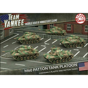 Team Yankee American M60 Patton Tank Platoon (Plastic) New - TISTA MINIS