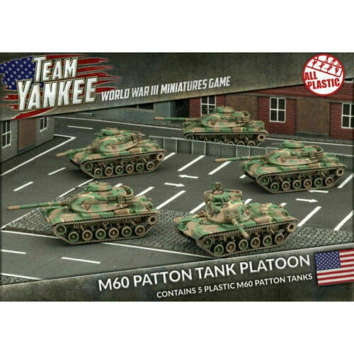 Team Yankee American M60 Patton Tank Platoon (Plastic) New - TISTA MINIS