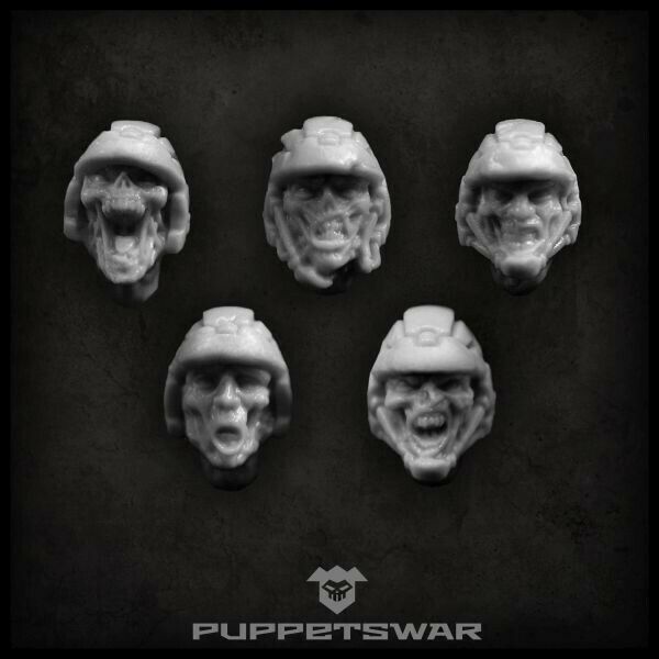 Puppets War Zombie Troopers heads New - Tistaminis