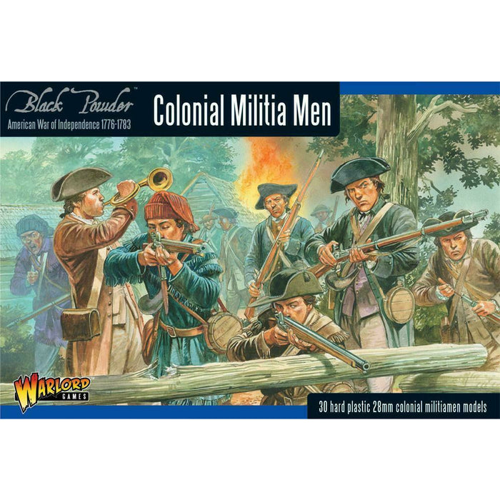 Black Powder American War of Independence AWI Colonial Militia Men New - TISTA MINIS