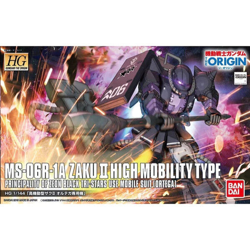 Bandai Gundam The Origin - 1/144 MS-06R-1A Zaku II Ortega Custom New - Tistaminis