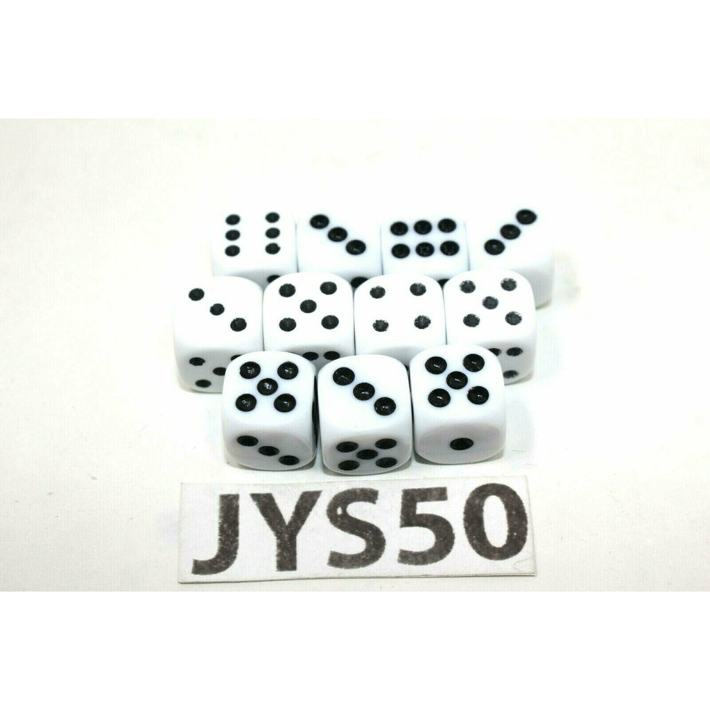 Dice White d6 x11 - JYS50 - TISTA MINIS