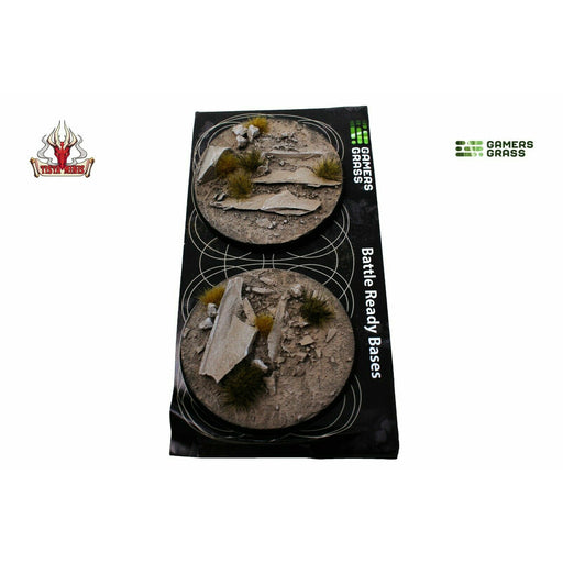 Gamers Grass Arid Steppe Bases Round 60mm (x2) - TISTA MINIS