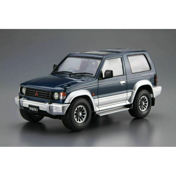 Aoshima 1/24 MITSUBISHI V24WG PAJERO METAL TOP WIDE XR-II '91 New - TISTA MINIS