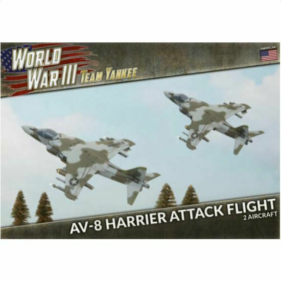 World War 3: Team Yankee - American AV-8 Harrier Attack Flight New - TISTA MINIS