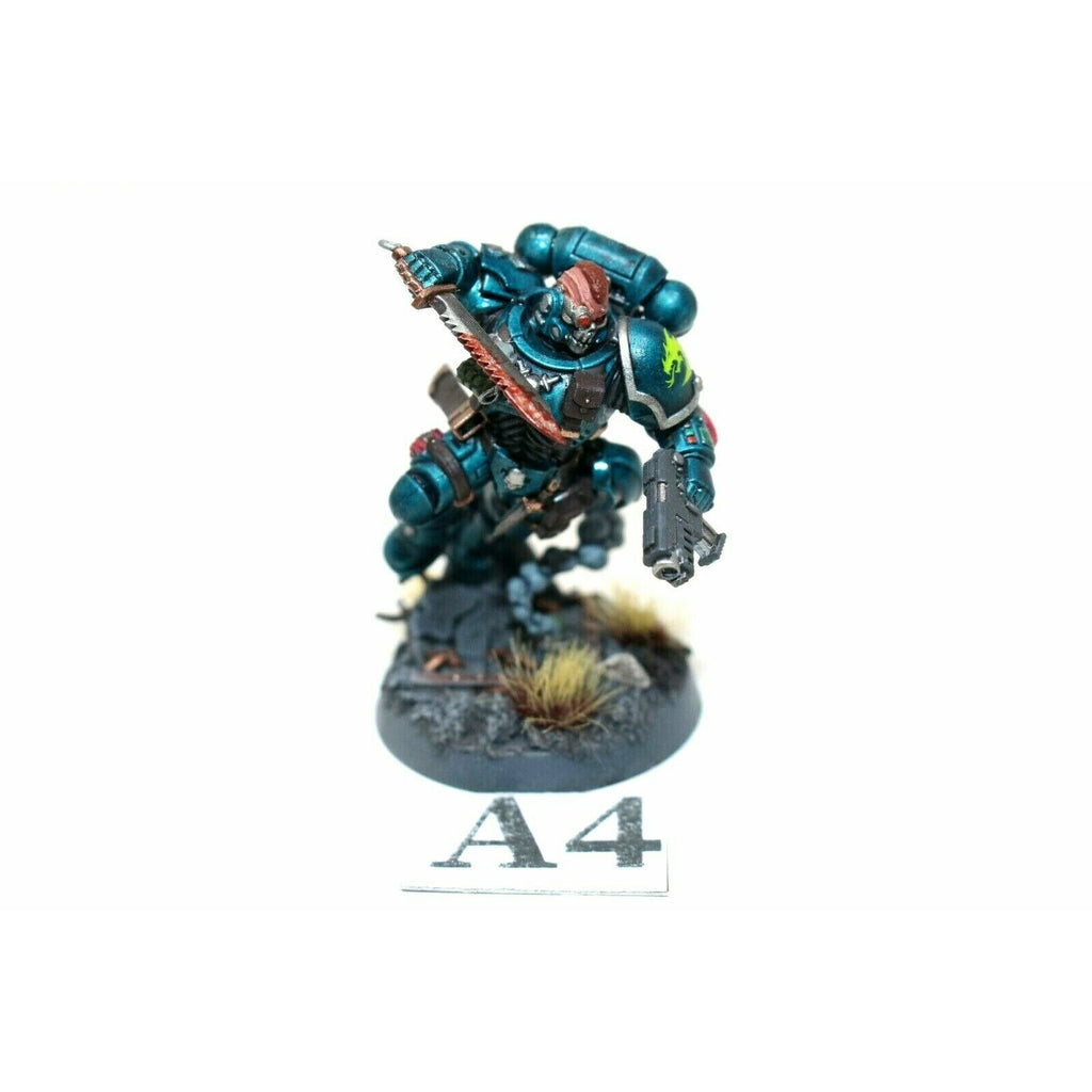 Warhammer Space Marines Lieutenant in Reiver Armour Well Painted A4 - Tistaminis