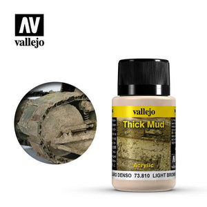 Vallejo Weathering Effects Light Brown Thick Mud - VAL73810 - Tistaminis