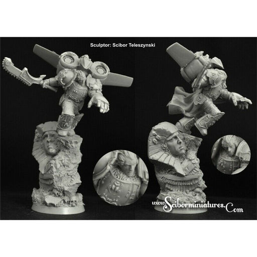 Scibor Miniatures 28mm Egyptian SF Warrior Jetpack #3 New - Tistaminis