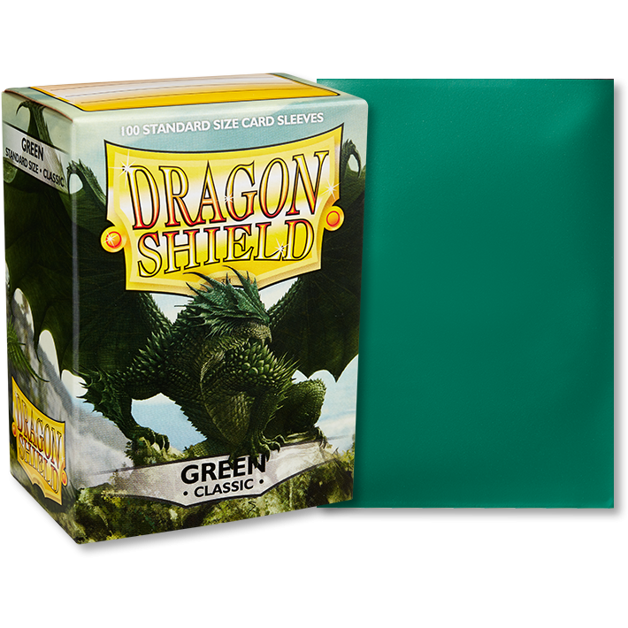 Dragon Shield Sleeves  Classic Green(100) New - Tistaminis