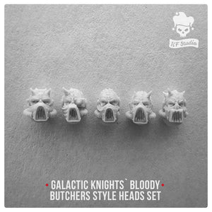 Artel W - KF Studio	Galactic Knights Bloody Butcher Style Heads New - Tistaminis