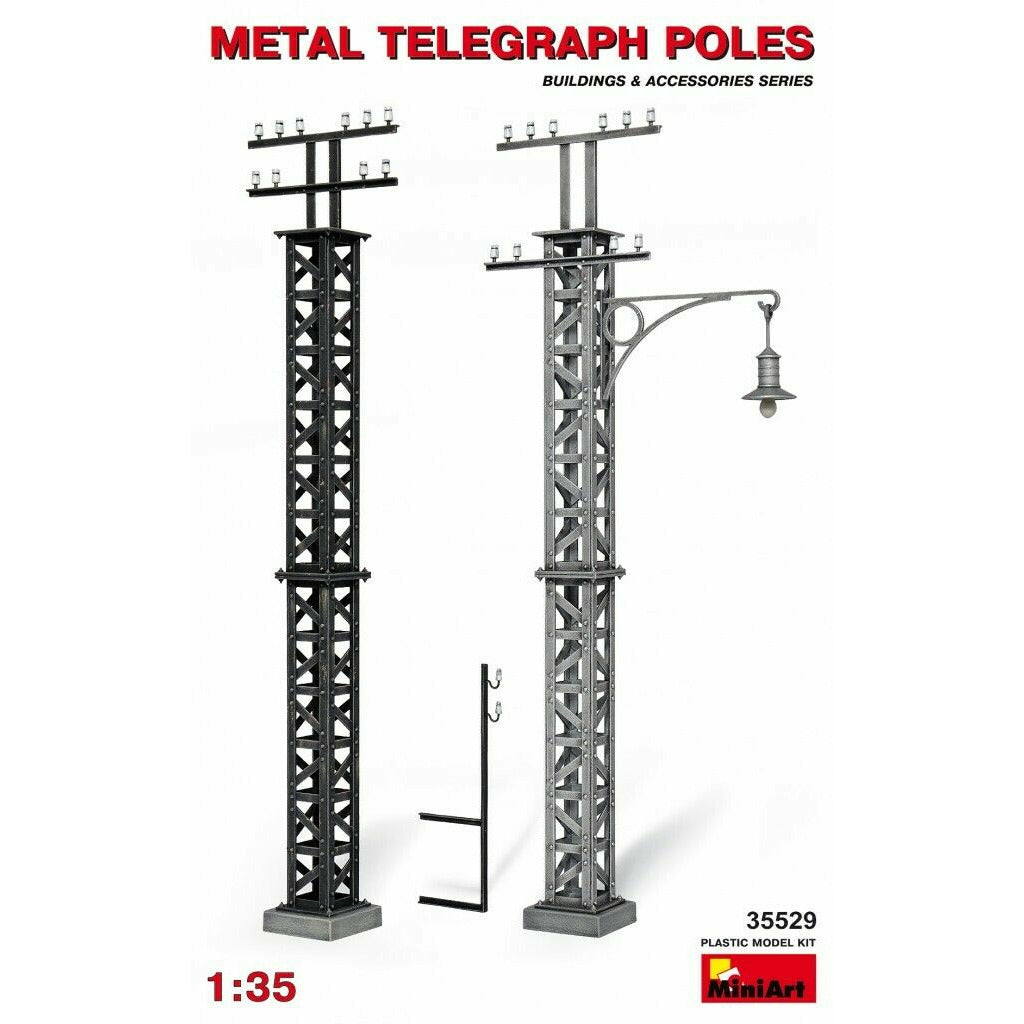 MiniArt Metal Telegraph Poles (1/35) New - TISTA MINIS