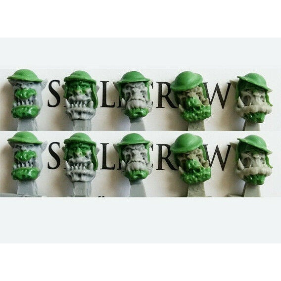 Spellcrow Orcs British Heads - SPCB5122 - TISTA MINIS