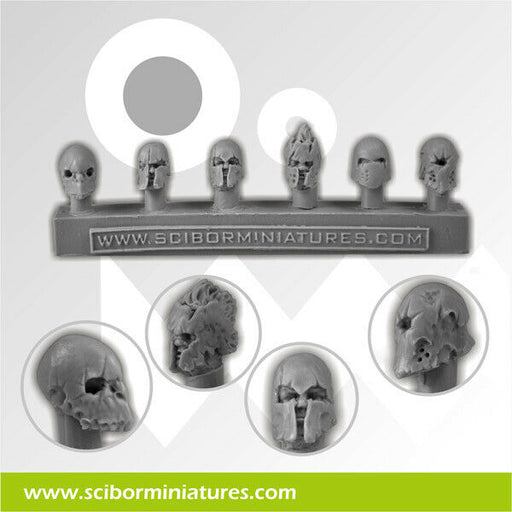 Scibor Miniatures Barbarian Helmets (6) New - TISTA MINIS