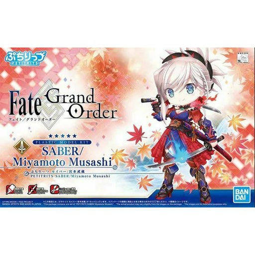 Bandai #05 Saber Miyamoto Musashi "Fate/Series", Bandai Spirits Petitrits New - TISTA MINIS