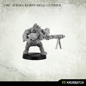 Kromlech Orc Afrika Korps MG42 Gunner New - TISTA MINIS