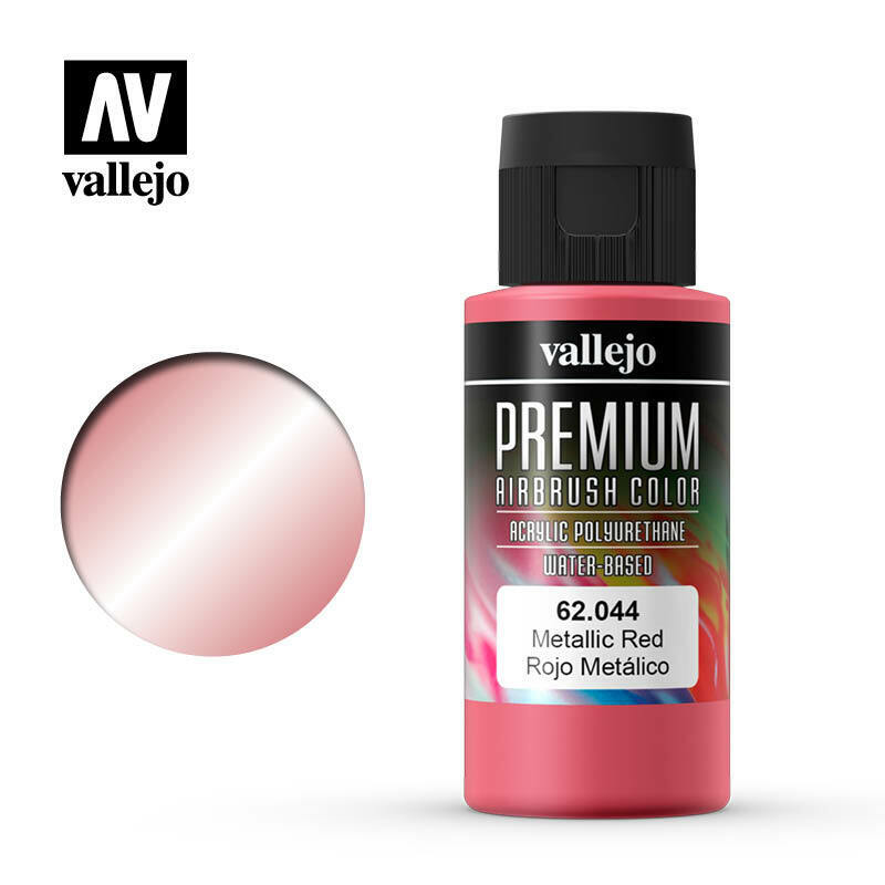 Vallejo Premium Color Paint Metallic Red - VAL62044 - Tistaminis