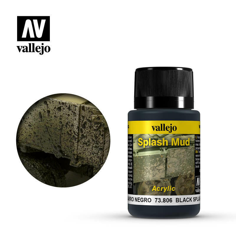 Vallejo Weathering Effects Black Splash Mud - VAL73806 - Tistaminis