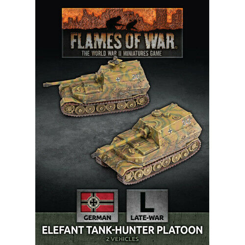 Flames of War German Elefant Tank-Hunter Platoon (x2) Apr 10 Pre-Order - TISTA MINIS