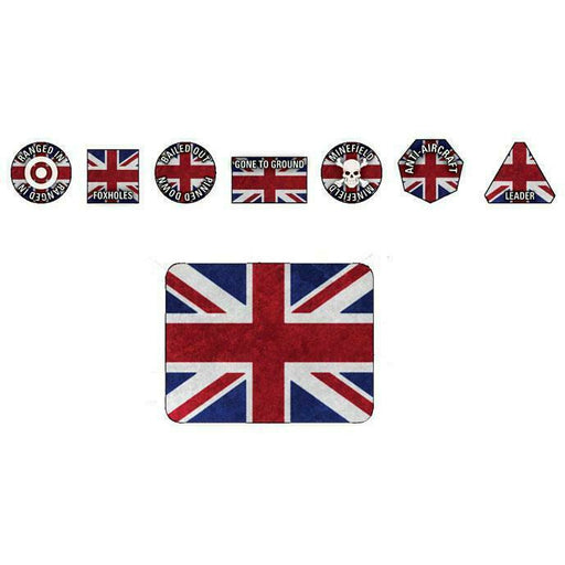 WW3: Team Yankee British Gaming Set (x20 Tokens, x2 Objectives, x16 Dice) New - TISTA MINIS