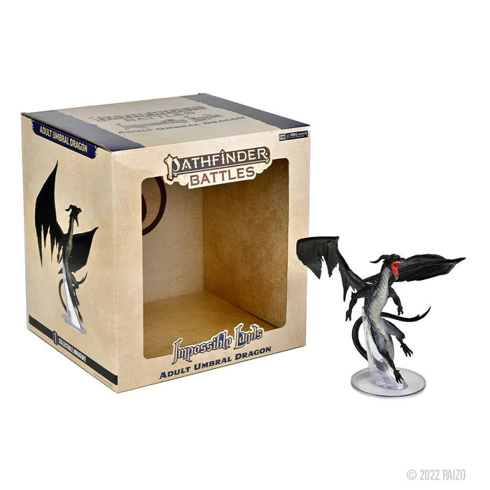 Pathfinder Battles: Impossible Lands: Adult Umbral Dragon Boxed Figure New - Tistaminis