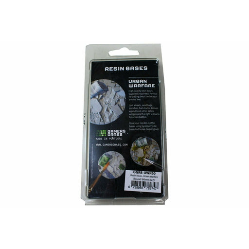 Gamers Grass Urban Warfare Resin Bases Round 60mm (x2) New - TISTA MINIS