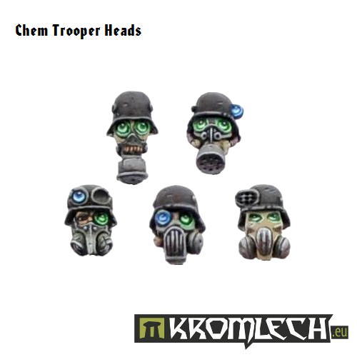 Kromlech Chem Troopers Heads New - TISTA MINIS