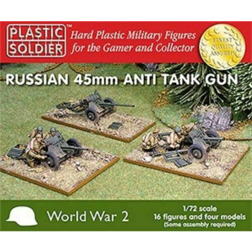 Plastic Soldier Company WW2G20001 1/72ND RUSSIAN 45MM ANTI TANK GUN New - TISTA MINIS