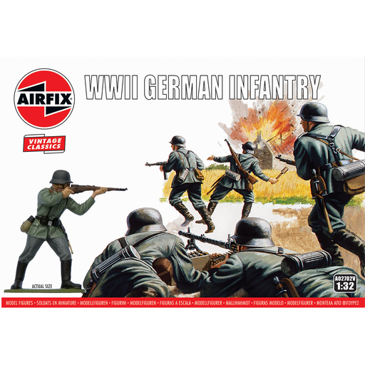 AirFix Vintage Classics WWII GERMAN INFANTRY (1/32) New - Tistaminis