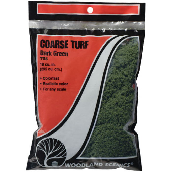 Woodland Scenics Coarse Turf-Dark Green (12 Oz) WOO65 - TISTA MINIS