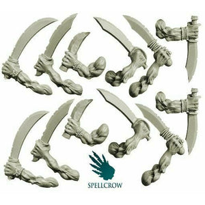 Spellcrow Orcs Freebooters Hands with Sabres - SPCB5196 - TISTA MINIS