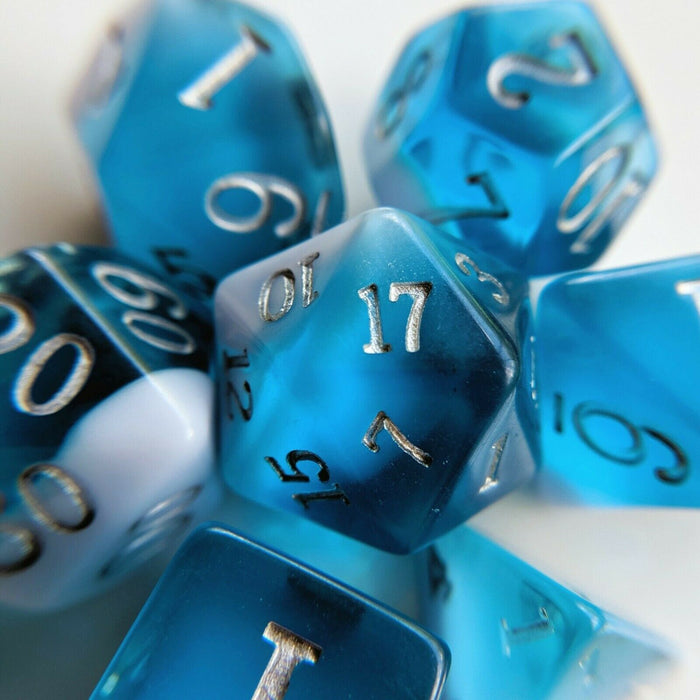 Little Dragon BIRTHDAY DICE MARCH AQUAMARINE New - TISTA MINIS