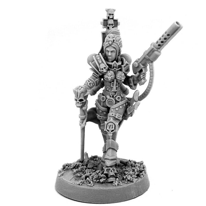 Wargames Exclusive HERESY HUNTER FEMALE INQUISITOR WITH FLAMER New - TISTA MINIS