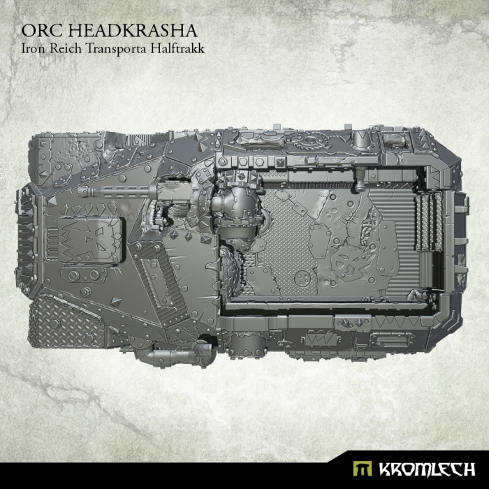 Kromlech Orc Headkrasha, Iron Reich Transporta Halftrakk (1) New - TISTA MINIS