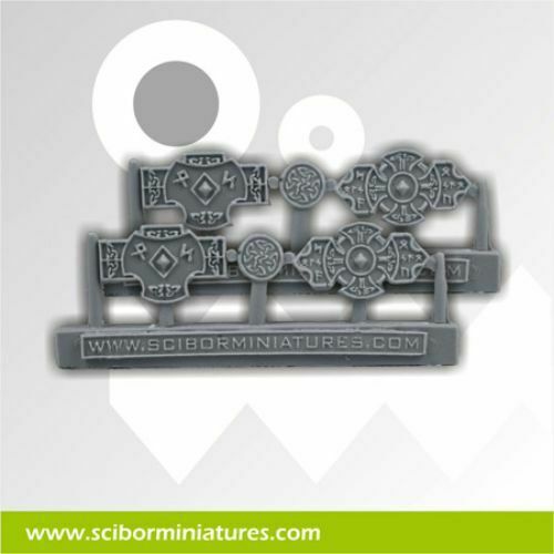 Scibor Miniatures Celtic Small Plates #1 (6) New - TISTA MINIS